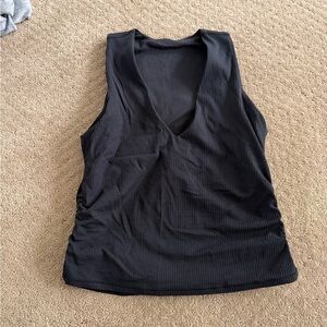 Lululemon Athletica Black V-Neck Tank Top